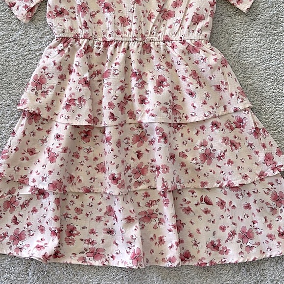 Hayden Girls Floral Pink Dress - Picture 7 of 8